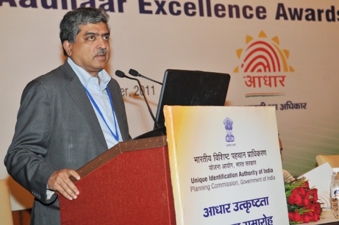 The Chairman, UIDAI, Shri Nandan Nilekani addressing at the first anniversary celebrations of Aadhaar launch of Unique Identification Authority of India (UIDAI), in New Delhi on September 29, 2011.