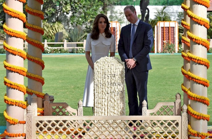 Kate Middleton and Prince William at Gandhi Smriti in New Delhi
