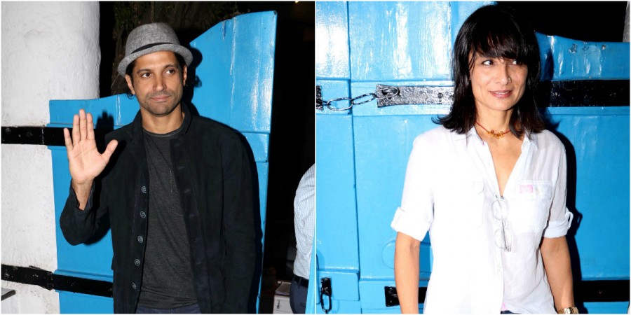 Farhan Akhtar and Adhuna Bhabani at