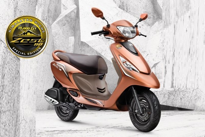TVS Scooty Zest 110 Himalayan Highs special edition