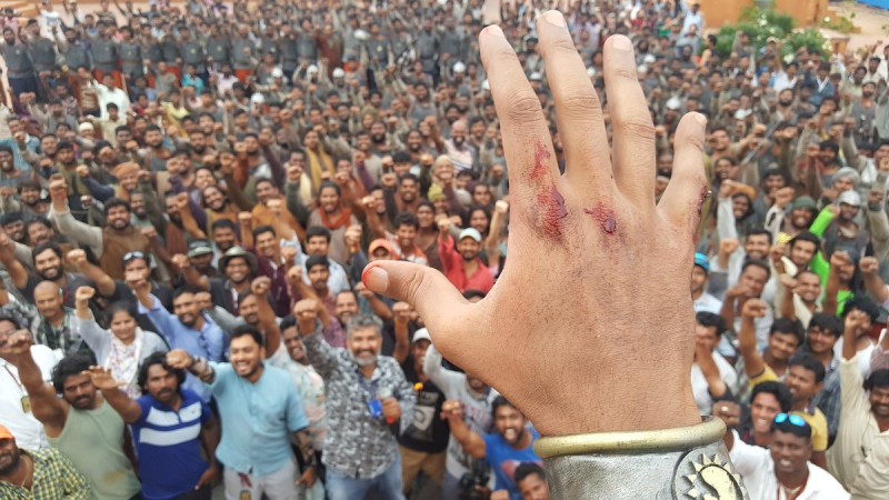 Baahubali 2 on location still