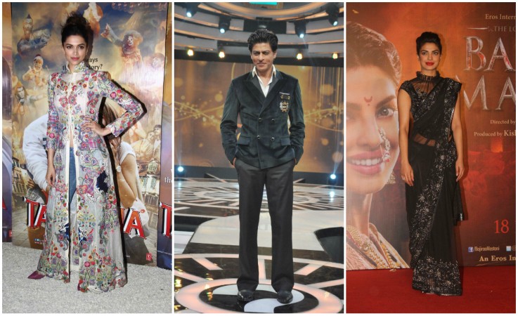 Deepika Padukone, Shah Rukh Khan, Priyanka Chopra
