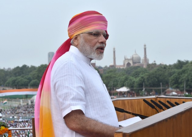 Prime Minister Narendra Modi addresses the nation on the occasion of the 70th Independence Day from the ramparts of Red Fort in Delhi on Aug. 15, 2016