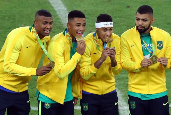 Brazil Neymar Gabriel Jesus Barbosa gold medal Rio Olympics