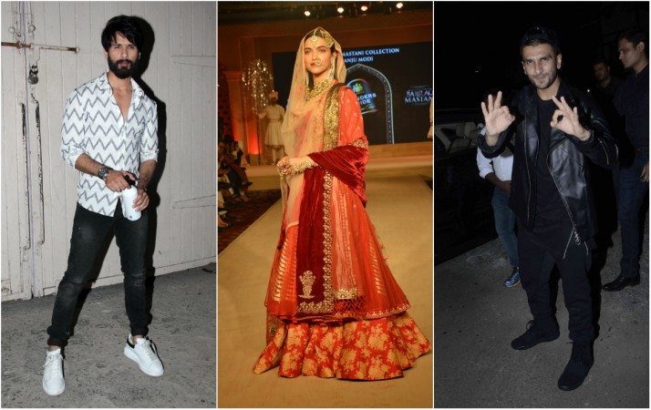 Shahid Kapoor, Deepika Padukone, Ranveer Singh