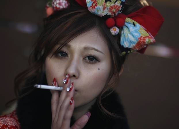 Smoking woman