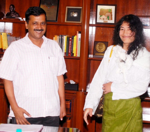 Arvind kejriwal Irom sharmila