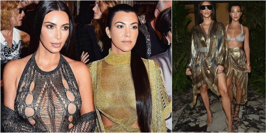Kim Kardashian and Kourtney Kardashian step out looking their best for Paris Fashion Week. Kim Kardashian