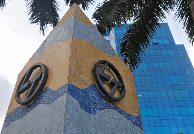 A logo of Larsen & Toubro (L&T) is pictured outside its Corporate office in Mumbai. L&T's acquisition of 26 percent stake in IT services firm Mindtree makes it eligible for a seat on the board. L&T Technology Services share price L&T Technology Services microsoft deal azure systems