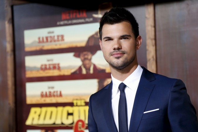 Cast member Taylor Lautner poses at the premiere of Taylor Lautner