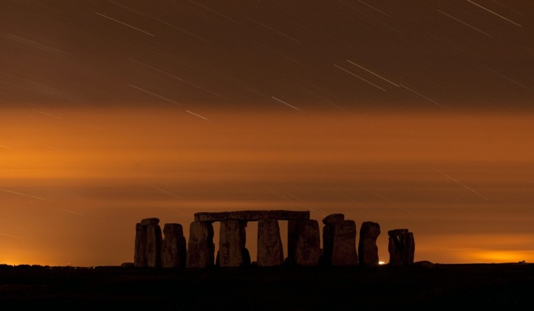 Meteor shower in