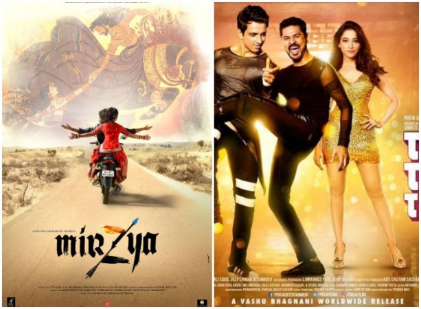 Mirzya, Tutak Tutak Tutiya 1st day box office collection: Harsha’s film has better opening than Prabhudheva’s movie. Pictured: Mirzya and Tutak Tutak Tutiya Mirzya and Tutak Tutak Tutiya