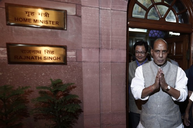Home Minister Rajnath Singh. Rajnath Singh chairs a meet