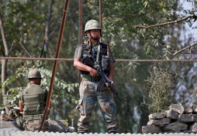 Terrorists are holed up in a government building in Pampore, Srinagar as Indian army intensifies counter attack