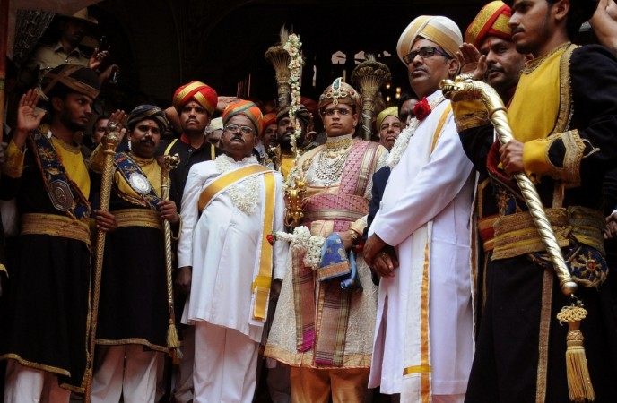 Mysuru royal dynasty's adopted scion Yaduveer Krishnadatta Chamaraja Wodiyar participates in the Annual Dasara Jumboo Procession during Mysuru Dasara Festival 2016 in Mysuru, on Oct 11, 2016. Dasara