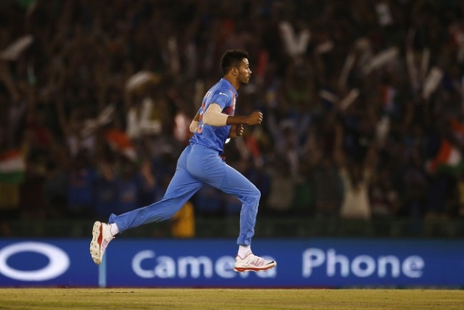 Hardik Pandya bowled with pace and accuracy with the new ball for India in the first ODI against New Zealand Hardik Pandya India