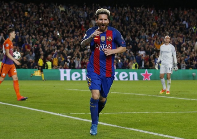 File photo of Barcelona superstar Lionel Messi. Lionel Messi Barcelona Manchester City