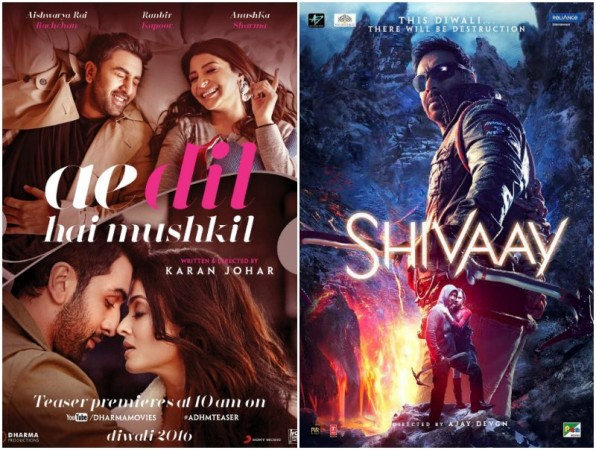Check out Ae Dil Hai Mushkil (ADHM), Shivaay (Shivay) 8-day box office collection