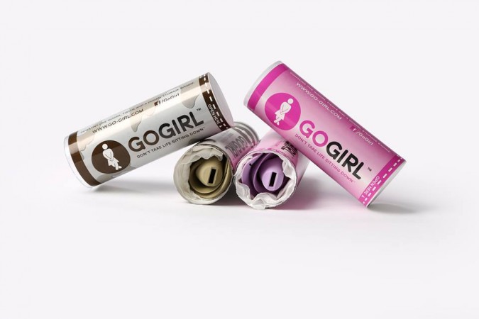 The portable GoGirl urination tool is available in two colours and is devised to aid women pee comfortably while standing. GoGirl urination device