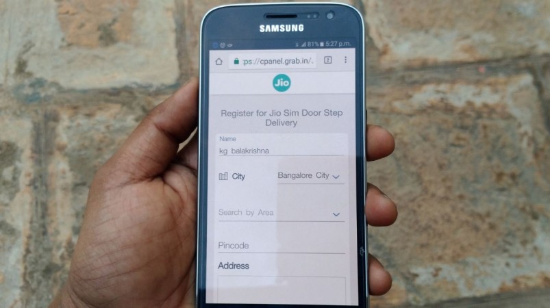 Reliance Jio 4G SIM home delivery service activated in Bengaluru Reliance Jio 4G SIM home delivery service activated in Bengaluru