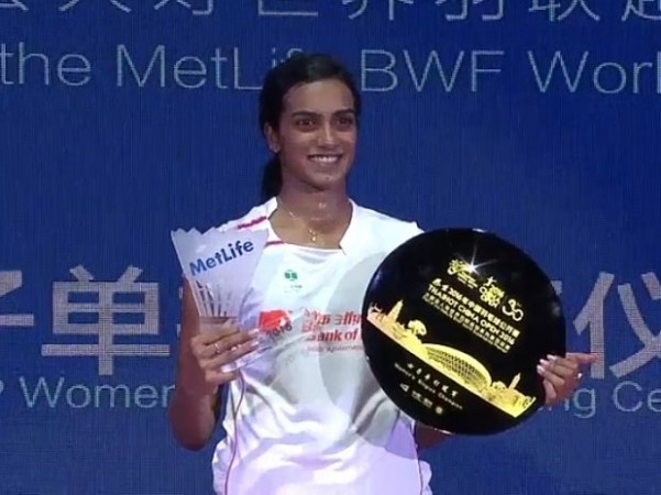 PV Sindhu wins China Open 2016 women's singles title: Narendra Modi, Javed Akhtar, Gutta Jwala, other celebs congratulate her. Pictured: PV Sindhu PV Sindhu