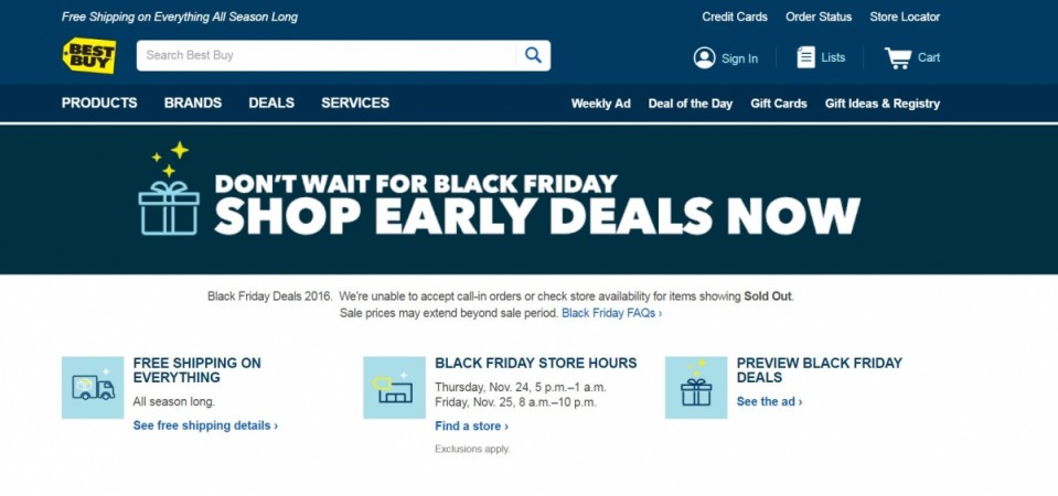 Best Buy Black Friday 2016 sale: Top deals on Samsung, Apple, Motorola ...