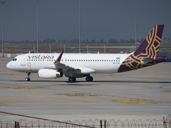 A Vistara flight at Bengaluru airport (representational image). vistara airasia india aviation policy india domestic air traffic air fare promotion offer tickets discount sale price business slowdown