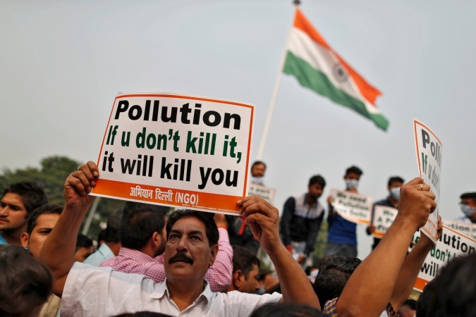 Pollution protest