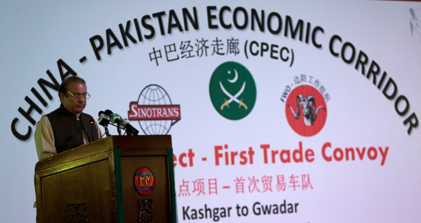 Russia has rubbished Pakistani media reports that claimed Moscow was joining CPEC. In Picture: Pakistan's Prime Minister Nawaz Sharif speaks at the inauguration of the China Pakistan Economic Corridor port in Gwadar, Pakistan November 13, 2016. Russia not joining CPEC