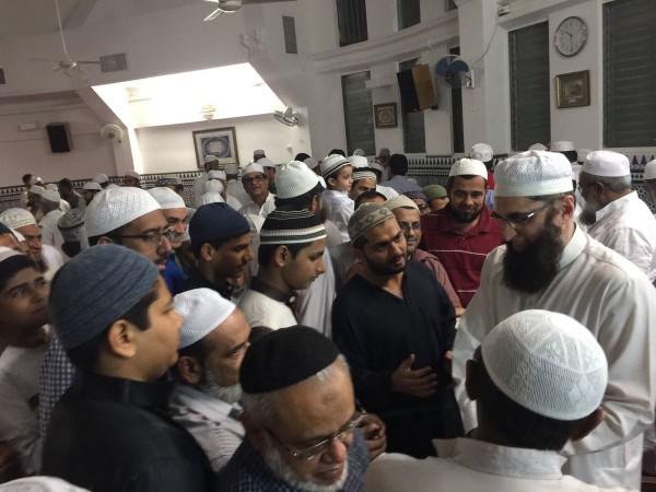 Junaid Jamshed died in plane crash in Pakistan. Pictured: Junaid Jamshed with his followers in Panama Junaid Jamshed with his followers in Panama