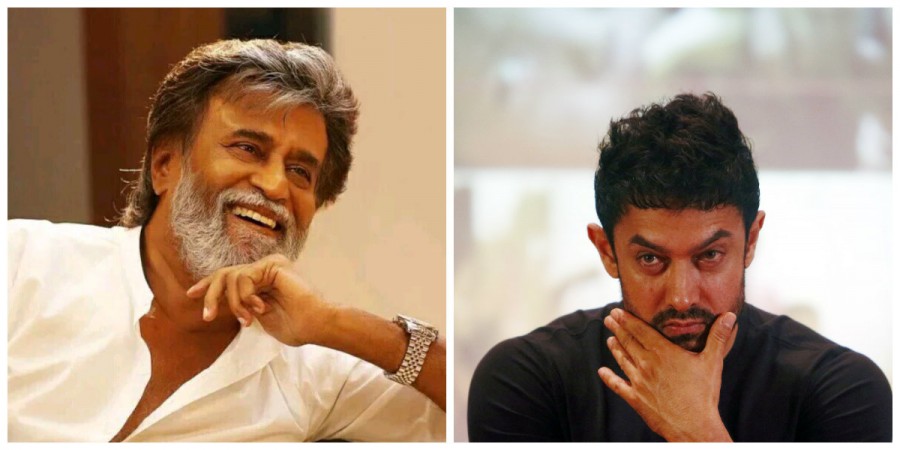 Pictured: Rajinikanth and Aamir Khan Rajinikanth and Aamir Khan