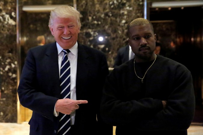 U.S. President-elect Donald Trump and musician Kanye West pose for media at Trump Tower in Manhattan, New York City, U.S., December 13, 2016. Kanye West and Donald Trump