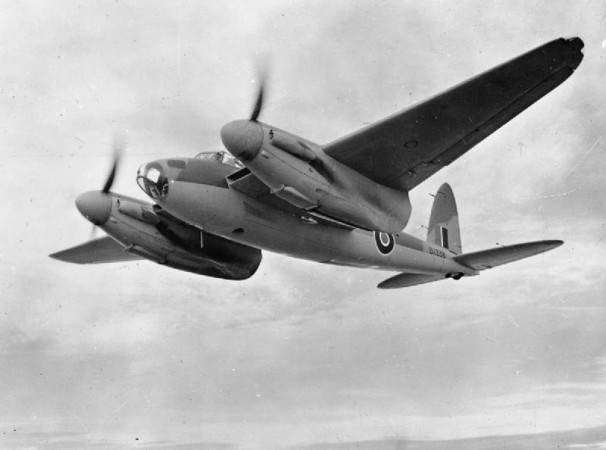 A group of aviation loyalists are trying to restore British aircraft, de Havilland Mosquito to original flying grandeur. In Picture: De Havilland Mosquito B Mark IV Series 2, DK338, in flight after completion. DK338 served with No. 105 Squadron RAF as 'GB-O', and took part in the successful low-level raid on the Phillips radio factory at Eindhoven, Holland, (Operation OYSTER) on 6 December 1942. World War II fighter bomber de Havilland Mosquito