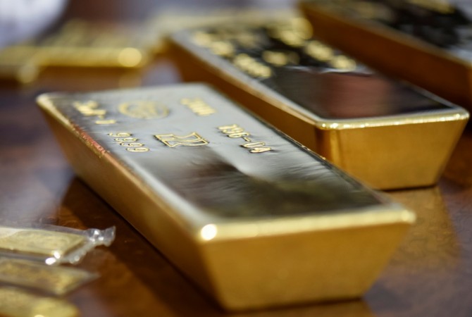 Gold bars are seen at the Kazakhstan's National Bank vault in Almaty, Kazakhstan, September 30, 2016 (representational image). gold demand india imports wgc prices