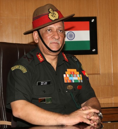 Lt. Gen. Bipin Rawat in New Delhi on Sept 1, 2016.