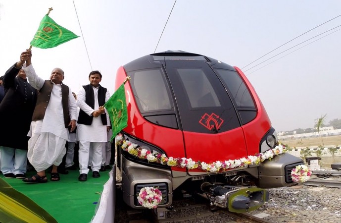 Mulayam Singh Yadav and Akhilesh Yadav