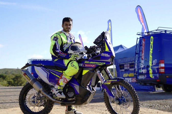 Aravind KP of Sherco TVS rally team Aravind KP of Sherco TVS rally team