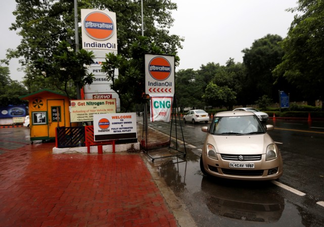 A car enters an Indian Oil fuel station in New Delhi, India August 29, 2016 (representational image). fuel prices in india, petrol price, diesel price, opec, indian economy