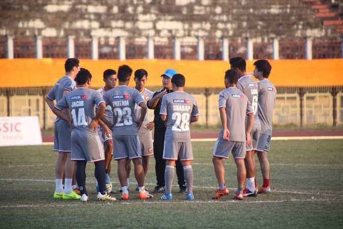 Thangboi Singto with Shillong Lajong FC team shillong lajoing, i league