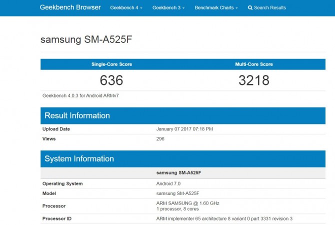 Samsung Android Nougat release news: Galaxy A5(2016) running Google mobile OS v7.0 appears on Geekbench Samsung, Android Nougat, release, news, Galaxy A5(2016), Google mobile OS v7.0, Geekbench