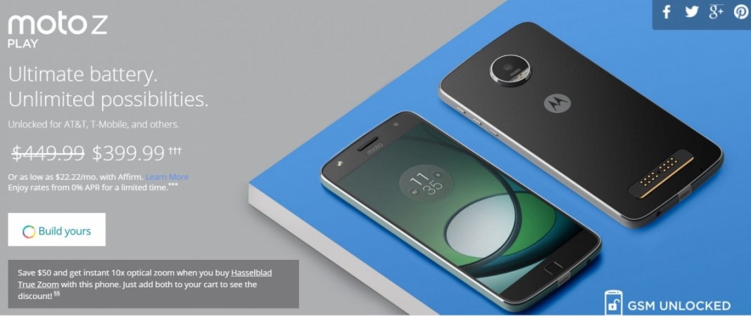 Moto Z Play Moto Z Play, new year offer, Moto Mods, price, specifications