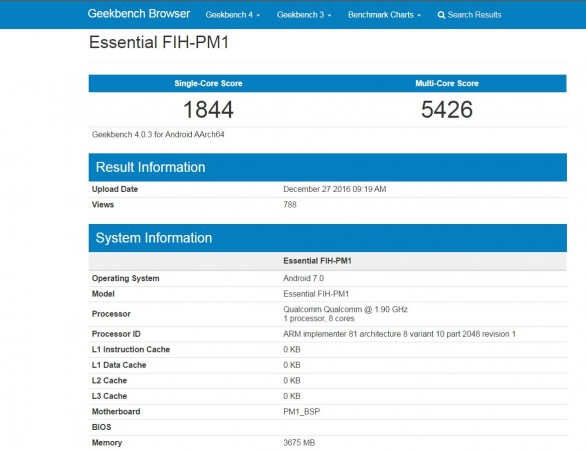 Android co-founder Andy Rubin's Essential mobile to take on Apple, Google and Samsung in 2017; all you need to know Essential FIH-PM1 , Geekbench, mobile, Andy Rubin,Google, Android co-founder, Apple, Samsung, Motorola,Lenovo