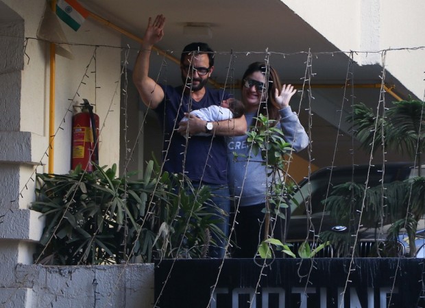 Kareena Kapoor Khan and Saif Ali Khan with their newborn baby Taimur Kareena Kapoor Khan and Saif Ali Khan