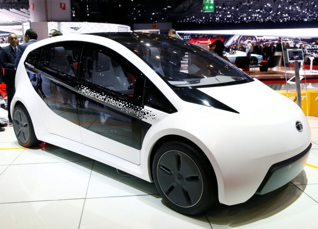 Tata ConnectNext concept car showcased at the 85th International Motor Show in Geneva March 4, 2015. Tata ConnectNext, tata airpod, tata aircar