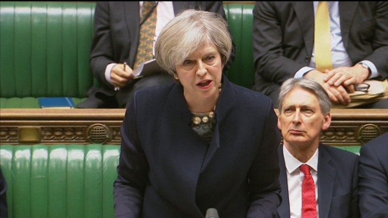 UK Prime Minister Theresa May. Theresa May tells MPs not to obstruct the will of the people in Article 50 Brexit vote