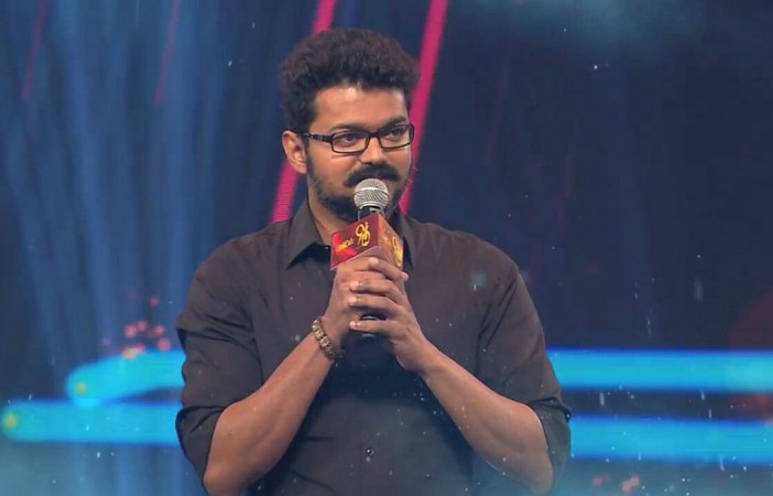 Vijay pays his tribute to M Karunanidhi. Vijay