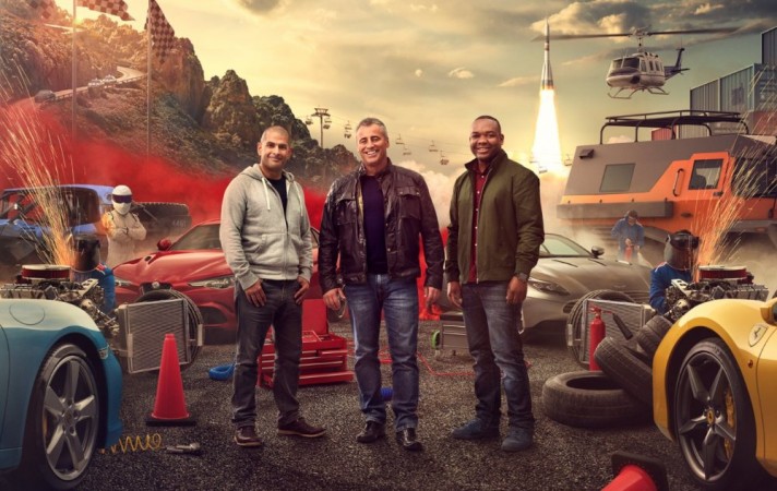 Presenters of BBC Top Gear Series 24 Matt LeBlanc, Chris Harris and Rory Reid BBC Top Gear