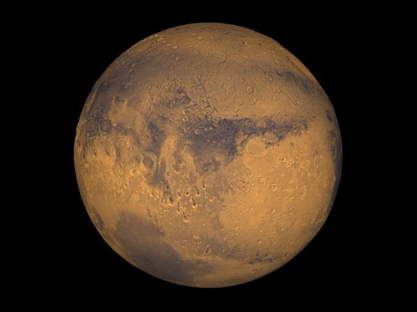 The planet Mars showing showing Terra Meridiani is seen in an undated NASA image. NASA will announce a major science finding from the agency's ongoing exploration of Mars during a news briefing September 28 in Washington Mars, space, Saturn, nasa,