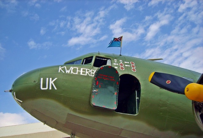 People have spotted this reportedly crashed Douglas Dakota plane belonging to World War II era, flying in England's Peak District. Douglas Dakota, plane, aircraft, world war II, second world war, Ghost plane,