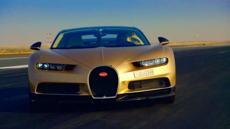 Bugatti Chiron filmed in BBC Top Gear trailor BBC Top Gear trailor